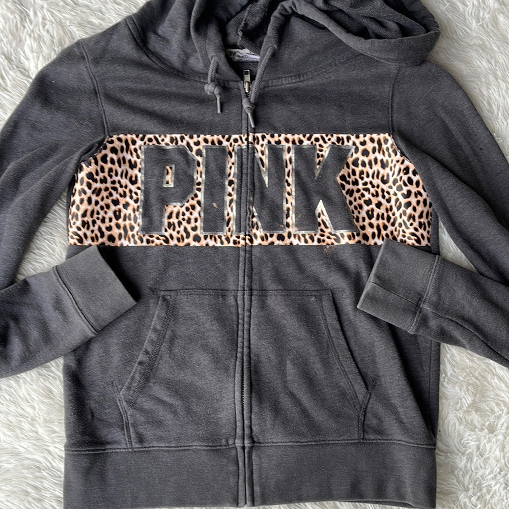 PINK zip up hoodie